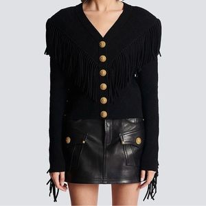 Fringe Cardigan with Gold Buttons, was drunk, bought two by mistake
